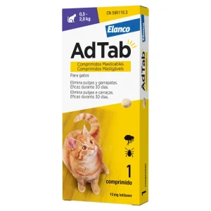 ADTAB PASTILLA ANTIPARASITARIA PARA GATOS DE 0,5-2KG