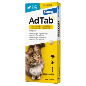 ADTAB PASTILLA ANTIPARASITARIA PARA GATOS DE 2-8 KG