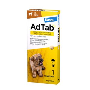 ADTAB PASTILLA ANTIPARASITARIA PARA PERROS DE 1,3-2,5KG