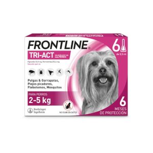 PIPETAS FRONTLINE TRI-ACT 2-5KG 6UDS